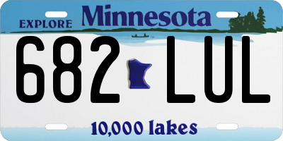 MN license plate 682LUL