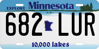 MN license plate 682LUR