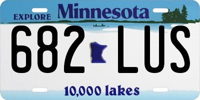 MN license plate 682LUS