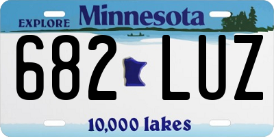 MN license plate 682LUZ