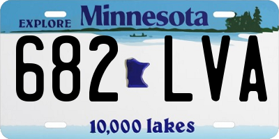 MN license plate 682LVA