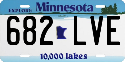 MN license plate 682LVE