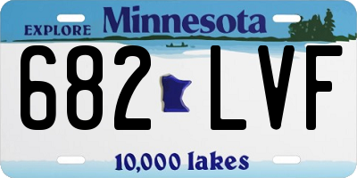 MN license plate 682LVF
