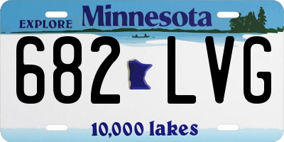 MN license plate 682LVG
