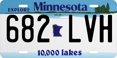 MN license plate 682LVH