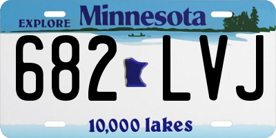 MN license plate 682LVJ