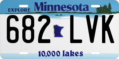 MN license plate 682LVK
