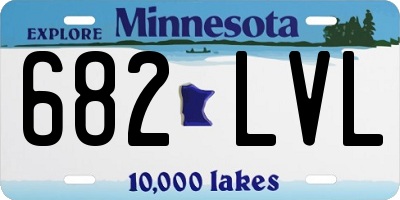 MN license plate 682LVL