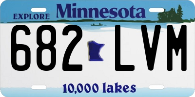 MN license plate 682LVM