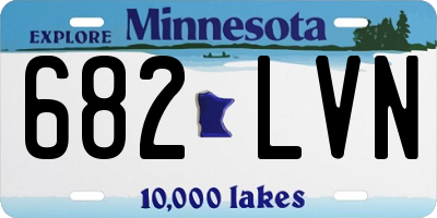 MN license plate 682LVN