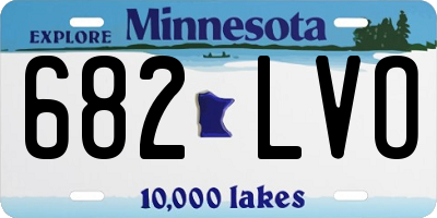 MN license plate 682LVO