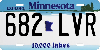 MN license plate 682LVR