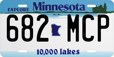 MN license plate 682MCP