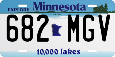 MN license plate 682MGV