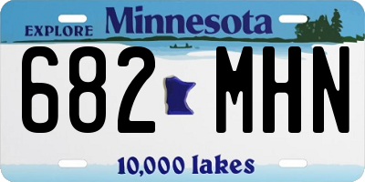 MN license plate 682MHN