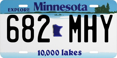 MN license plate 682MHY
