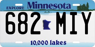 MN license plate 682MIY