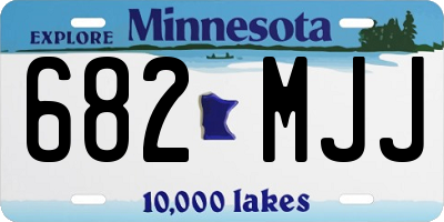 MN license plate 682MJJ