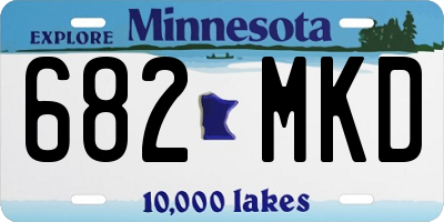 MN license plate 682MKD
