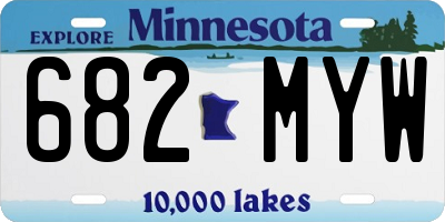 MN license plate 682MYW