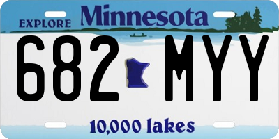 MN license plate 682MYY