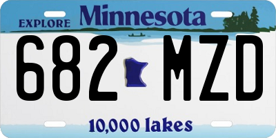 MN license plate 682MZD