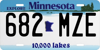 MN license plate 682MZE