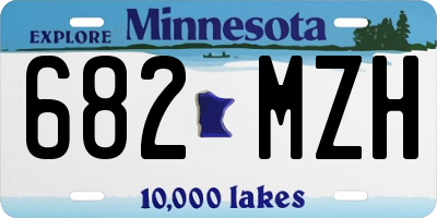MN license plate 682MZH