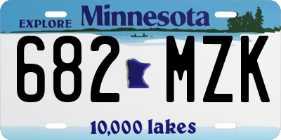MN license plate 682MZK