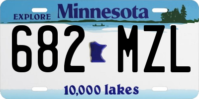 MN license plate 682MZL