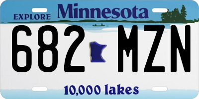 MN license plate 682MZN