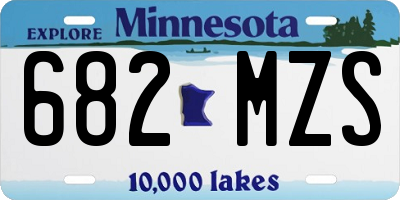 MN license plate 682MZS