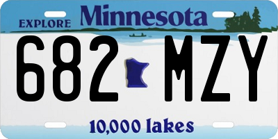MN license plate 682MZY