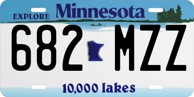 MN license plate 682MZZ