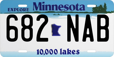 MN license plate 682NAB