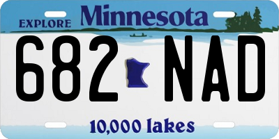 MN license plate 682NAD