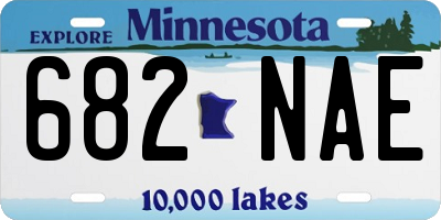 MN license plate 682NAE