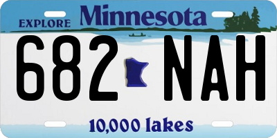 MN license plate 682NAH