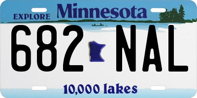 MN license plate 682NAL