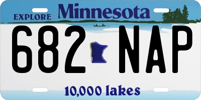 MN license plate 682NAP