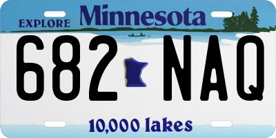 MN license plate 682NAQ
