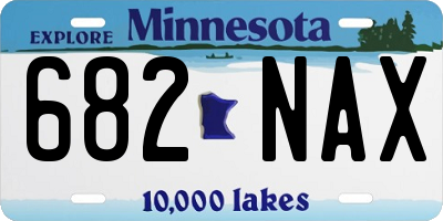 MN license plate 682NAX