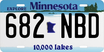 MN license plate 682NBD