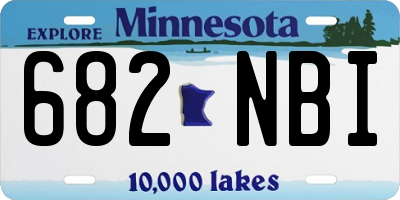 MN license plate 682NBI