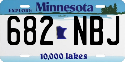 MN license plate 682NBJ