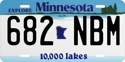 MN license plate 682NBM