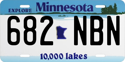MN license plate 682NBN