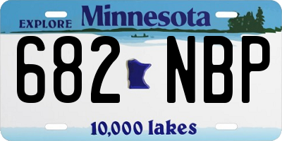 MN license plate 682NBP
