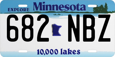 MN license plate 682NBZ
