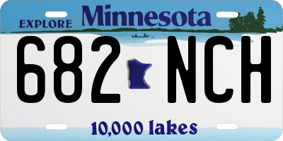MN license plate 682NCH